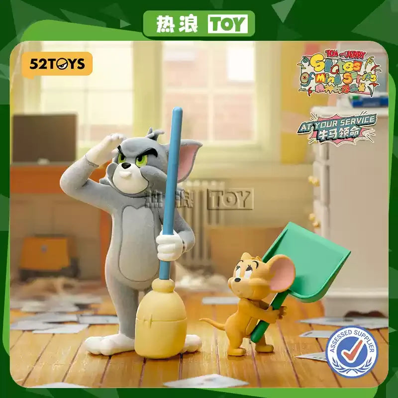 52toys New Product Tom And Jerry Mental State Tasting Blind Box Office Desktop Decoration Model Birthday Gift Children'S Gift Good Vibrations