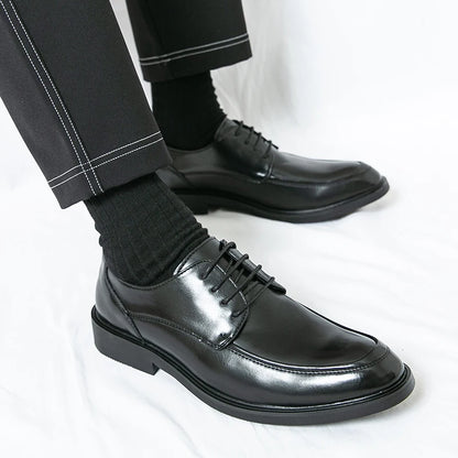 Men's Formal Dress Shoes Elegant Casual Business Luxury Italian Leather Skin Male Social Shoes Original