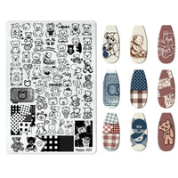 Halloween Series Celebration Nail Stamping Plate Cute Skull Pattern DIY Nail Art Image Stamp Stamper Manicure Template Good Vibrations