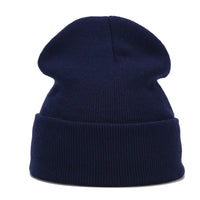 Knitted hats for men and women in autumn and winter, pure color, simple and versatile. Knitted hats with pullovers and cold hats Good Vibrations