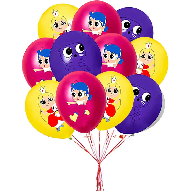 True Rainbow Kingdom Party Supplies Disposable Tableware Plates Balloon Cake Topper Kids For Boy Girl Favor Birthday Party Decor Good Vibrations