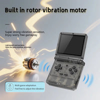 New Games V90s Retro Flip Handheld Game Player 3.5 inch Foldable Open-sourse Handheld Console Pocket Mini Video  Game Player Good Vibrations