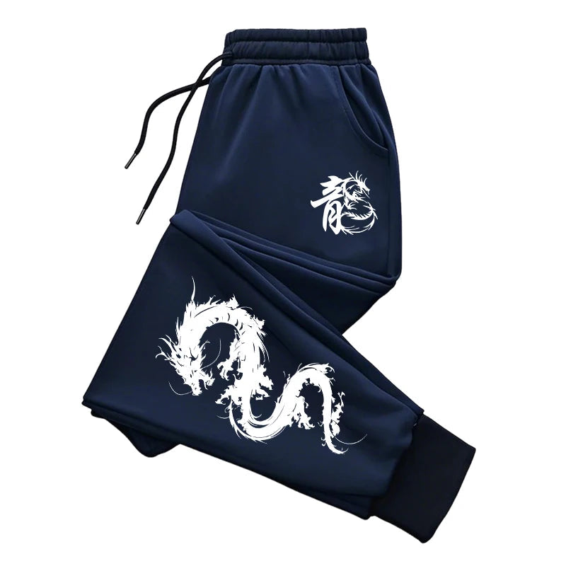 Chinese Dragon Tracksuit Hooded Sweatshirt Sweatpants City Vibe Hoodie 2 Piece Set Autumn Winter Men's Daily Casual Sport Outfit Good Vibrations