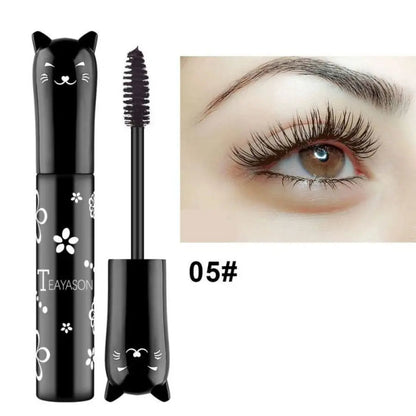 6-Colorful Mascara with Large Brush Head, Easy to Color, Non-Clumping, Non-Fading Mascara, White Purple, Sapphire Blue, Silver Coffee, Not Easy to Smudge, Mascara, Eyebrow Cream Good Vibrations