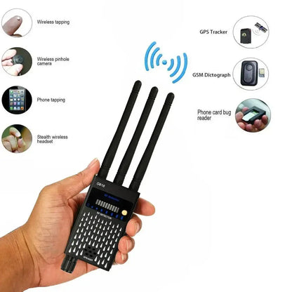 Wifi Hidden Camera RF uav Detector Audio Bug GPS Anti Spy Gadgets GSM 2G 3G 4G 5G All Signal Jammer gps Tracker Blocker Device Good Vibrations