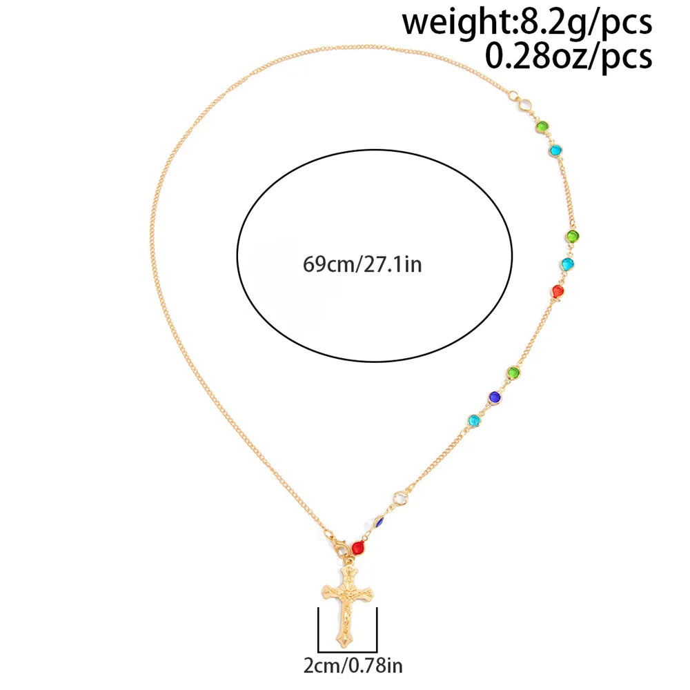 Simple Cross Pendant Colorful Chain Tassel Back Body Chain for Women 2026 Fashion Holiday Jewelry Good Vibrations