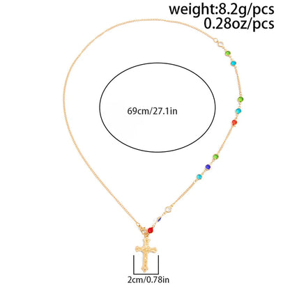 Simple Cross Pendant Colorful Chain Tassel Back Body Chain for Women 2026 Fashion Holiday Jewelry Good Vibrations