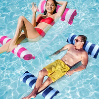 Premium Striped Swimming Pool Loungers - Durable Sunbathing Mattresses, Perfect for Pool Parties & Beach Adventures Good Vibrations