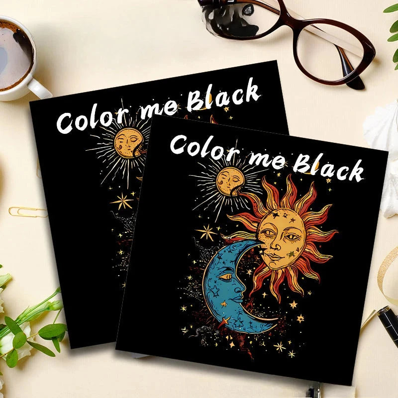 Blacking Me Out: Picture Books for Adults and Teens Coloring Books for Decompressing Relaxing and Imaginative Coloring Good Vibrations