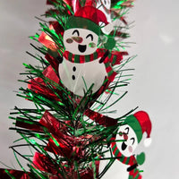 2M Merry Christmas Decorations Strip Ribbon Christmas Tree Ornament Bears Gingerbread People Snowmen New Year Supplies Red Green Good Vibrations