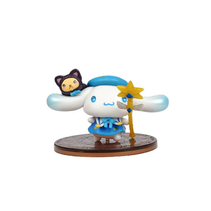 New Sanrio Character Starry Night Party Magician Series Blind Box Toys Hello kitty Melody Kuromi Action Figure Collectible Model Good Vibrations