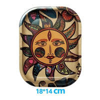 Various Pattern Designs Rolling Tray Herb Tinplate Plate Grinder Tools Rolling Tray 180 x 140 MM Herb Tobacco Smoke Accessories Good Vibrations Adult Super Store