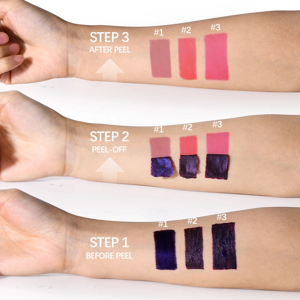 Long Lasting Lip Inks Korean Matte Lip Tint Peel Off Matte Tick for Lips Stick Free Shipping Liquid Lipstick Waterproof Makeup Good Vibrations