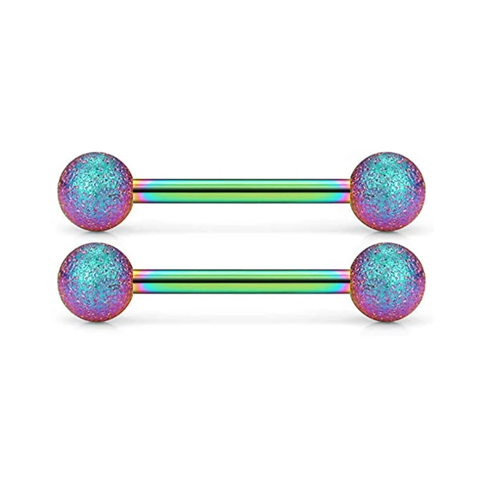 14G Tongue Rings Surgical Steel Straight Barbell Nipplerings Nipple Ring Body Piercing Jewelry Long Barbell Bridge Tongue Rings Good Vibrations