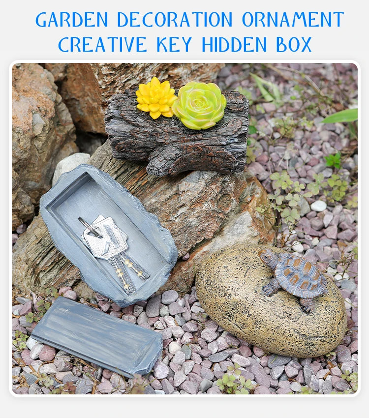 Sight Secret Rock Stone Shape Key Safe Box Hidden Storage Compartment For Home Garden RV Spare Keys Safes Free Gift Zipper Bag GOOD Vibrations Adult Super Store