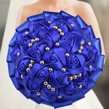 Navy Wedding Bouquet Bridesmaid Bridesmaid Holding Flowers for Wedding Decoration Good Vibrations
