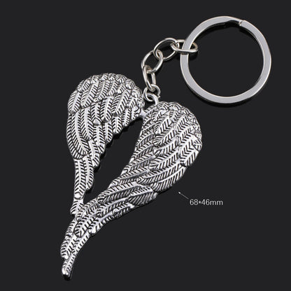 Fashion Animal Women Keychain Car Moon Cat Dog Love Heart Key Chain Friends Gift Jewelry Bag Pendant Wing Evil Eye Angel Turtles Good Vibrations