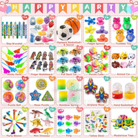 52/120Pcs Kids Birthday Party favors Pinata Stuffed Toy Finger Skateboard Stress Relief Toys Carnival Prize Pinata Filler Gift Good Vibrations