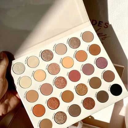 30 Colors Eye Shadow Plate Matte Pearl Eyeshadow Girl Beginner Professional Multicolor Eye Shadow Disc For Daily Makeup Tools Good Vibrations