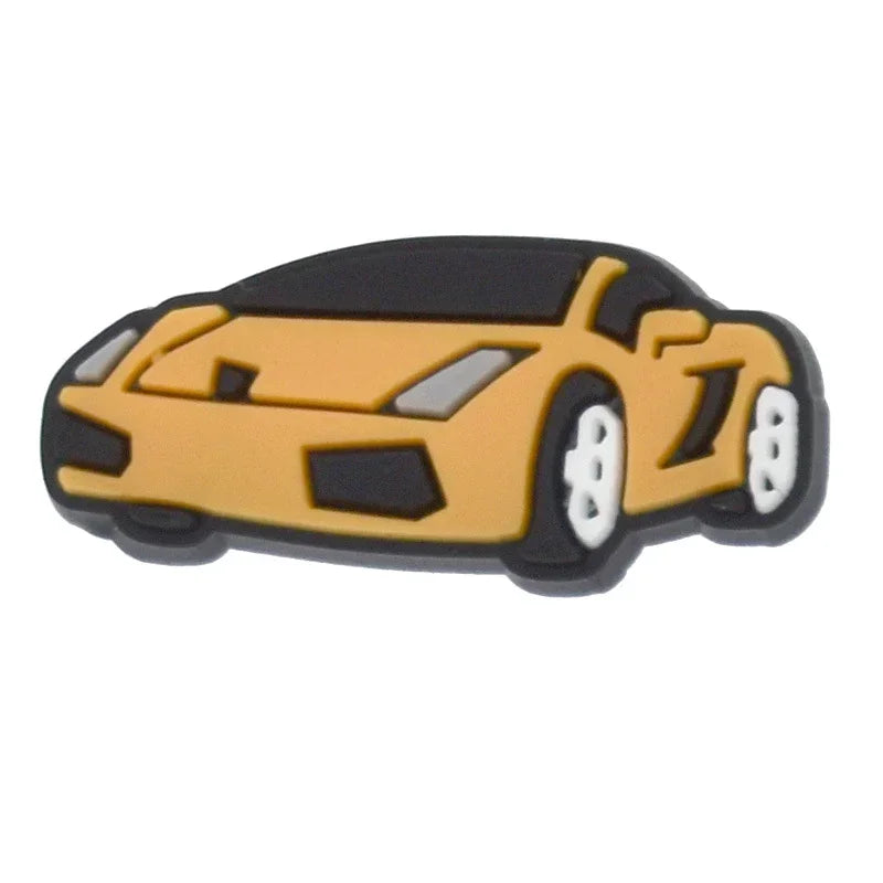 Shoe Charms for Crocs Accessories
 Sports Car Shoes Charm for Croc Decorations Pins Men Accessory Jeans Woman Clogs Clips Badges Good Vibrations