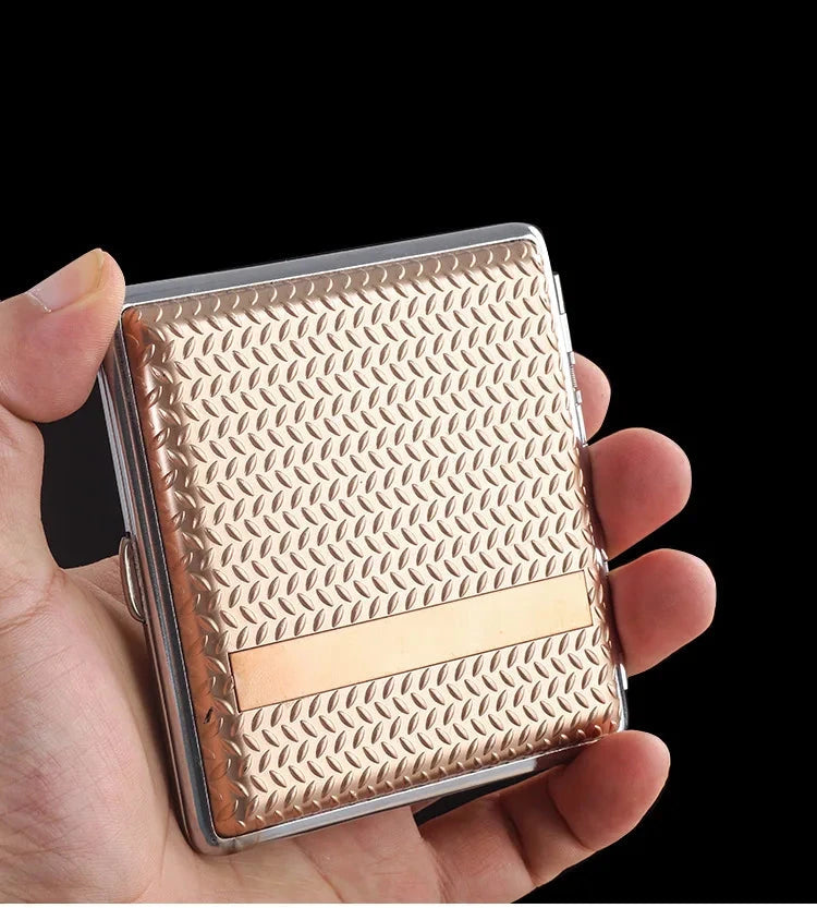 Fashion Cigarette Case 20pcs Metal Cigarette Holder Coarse Pack Anti-pressure Moisture-proof Portable Cigarette Case Good Vibrations Adult Super Store