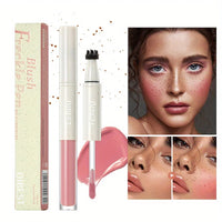 2 in 1 Freckle Blush Multi-pen Natural Wild Freckles + Atmospheric Blush Natural Color Rendering Double Head Double Effect Good Vibrations