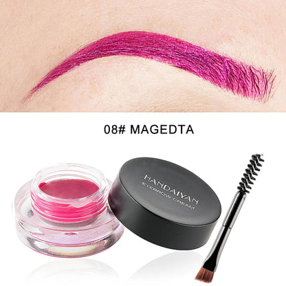 HANDAIYAN 12 Color Waterproof Eyebrow Cream Professional Eyeliner Eyebrow Gel High Brow Tint Black Eye Brow Makeup Tools Good Vibrations
