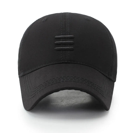 Three Horizontal Lines Embroidery Baseball Caps Spring and Autumn Outdoor Adjustable Casual Hats Sunscreen Hat Good Vibrations