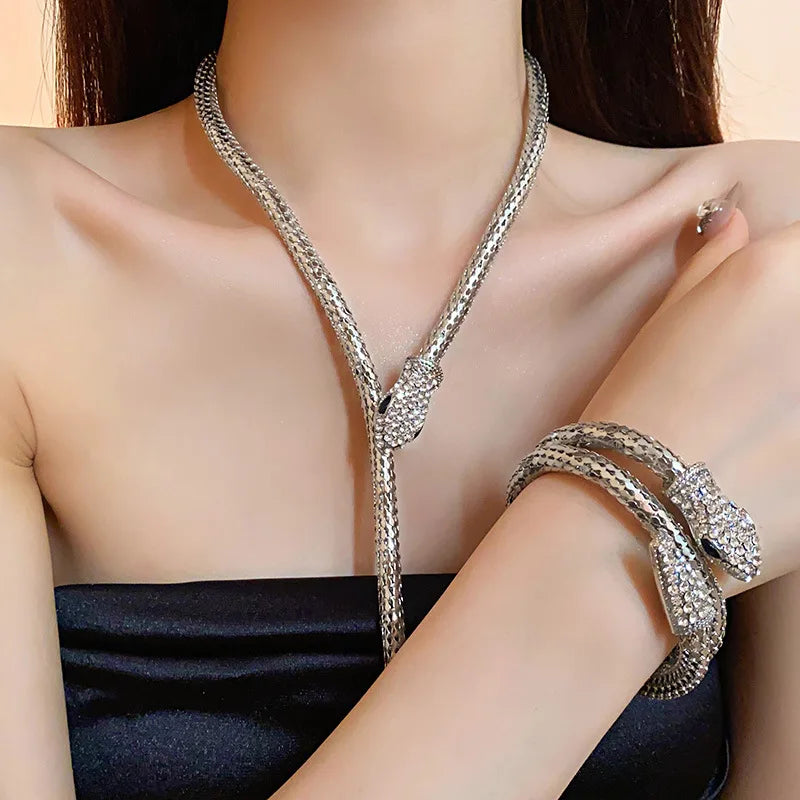 Popcorn Chain Snake Necklace Bangle For Women Punk Fashion Jewelry Party Accessories Designer New Styles Wholesales Gift 2023497 Good Vibrations