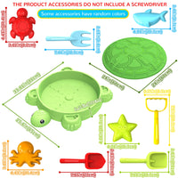 Turtle Beach Toys Sand Tray Combo Set - Christmas/Halloween/Easter/New Year/Thanksgiving Gift Good Vibrations