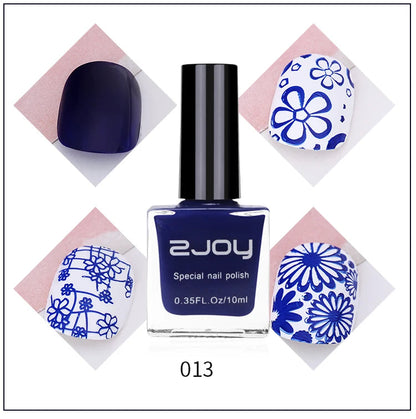 10ml Nail Stamping Polish Varnish Black White Colorful Nail Printing Lacquers for Stamping Plate 30 Colors Nail Stamping Polish Good Vibrations