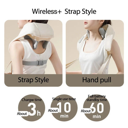 Multifunctional Cervical Massager Shoulder Neck Hot Compress Trapezius Muscle Massager Good Vibrations
