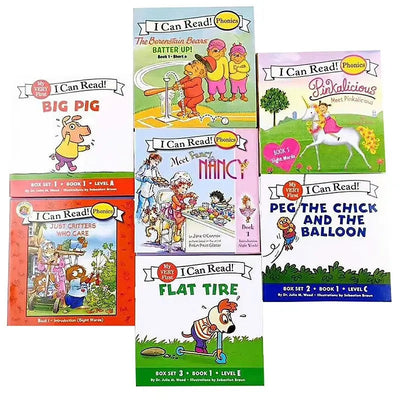 12 Books/Set I Can Read Phonics My Very First Picture Book for Children Kids English Story Picture Books Baby Learning English Good Vibrations