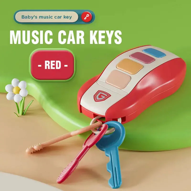 Music Car Key Baby Toys Pretend Play Simulated Car Key Smart Remote Car Voices Baby Educational Toys for Children Music Toy Gift Good Vibrations