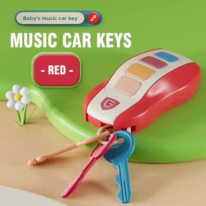 Music Car Key Baby Toys Pretend Play Simulated Car Key Smart Remote Car Voices Baby Educational Toys for Children Music Toy Gift Good Vibrations