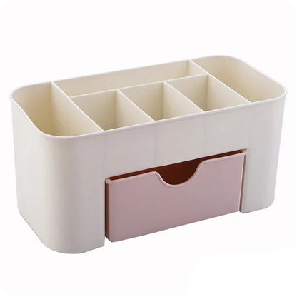 Double Layer Plastic Makeup Organizers Storage Box Cosmetic Drawers Jewelry Display Box Desktop Make Up Container Boxe Organizer Good Vibrations