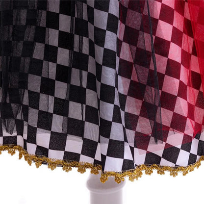 Halloween Queen of Hearts Costume For Girl Alice In Wonderland Cosplay Dress Girls Witch Dress Masquerade Orgy Party Clothes Good Vibrations
