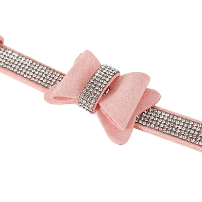 3PcsSet Pink Bondage Kit Restraints Set Rhinestone Bow GOOD Vibrations