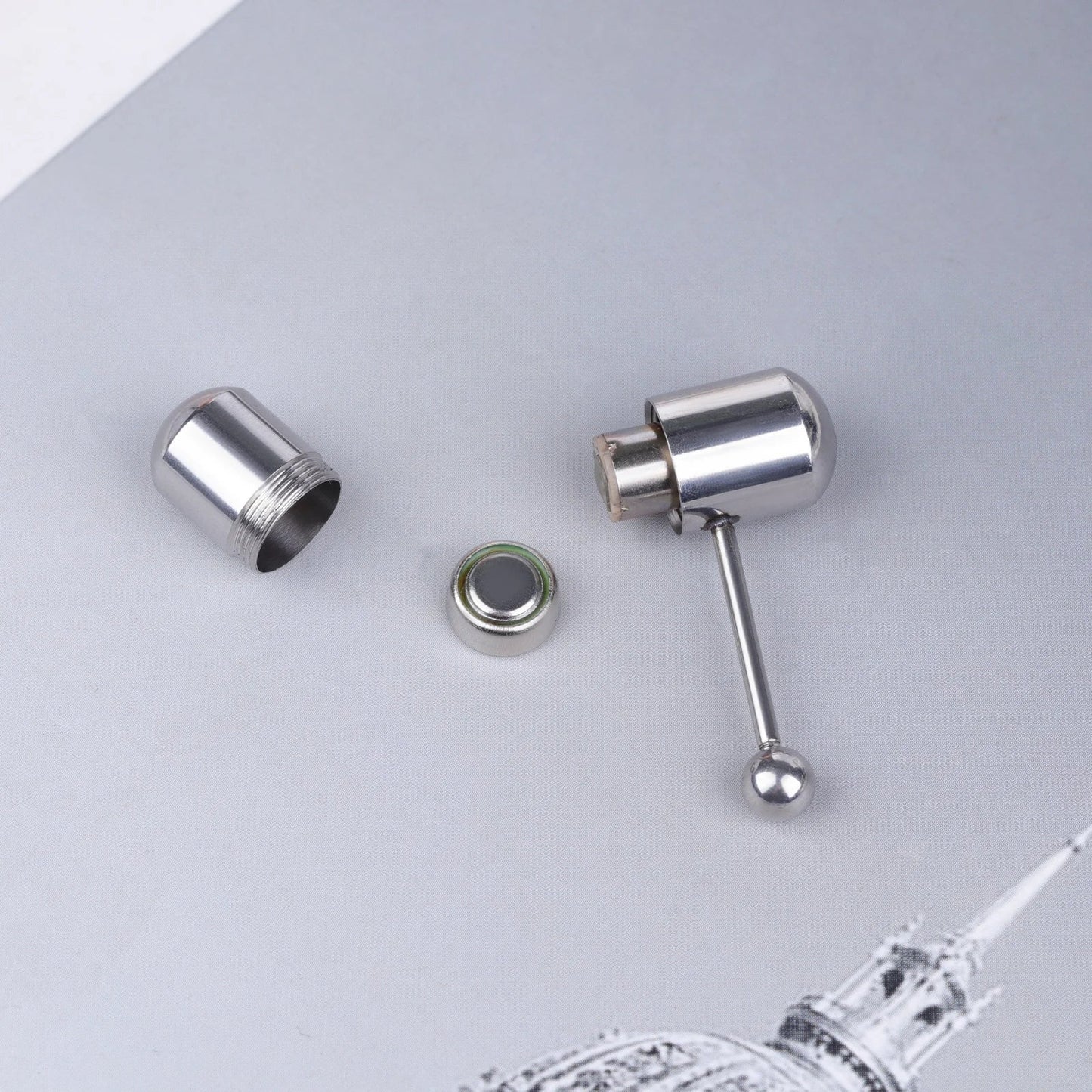 Stainless Steel Vibrating Silicone Tongue Ring - Massage Piercing Jewelry, Trendy Body Modification for Men Women Good Vibrations