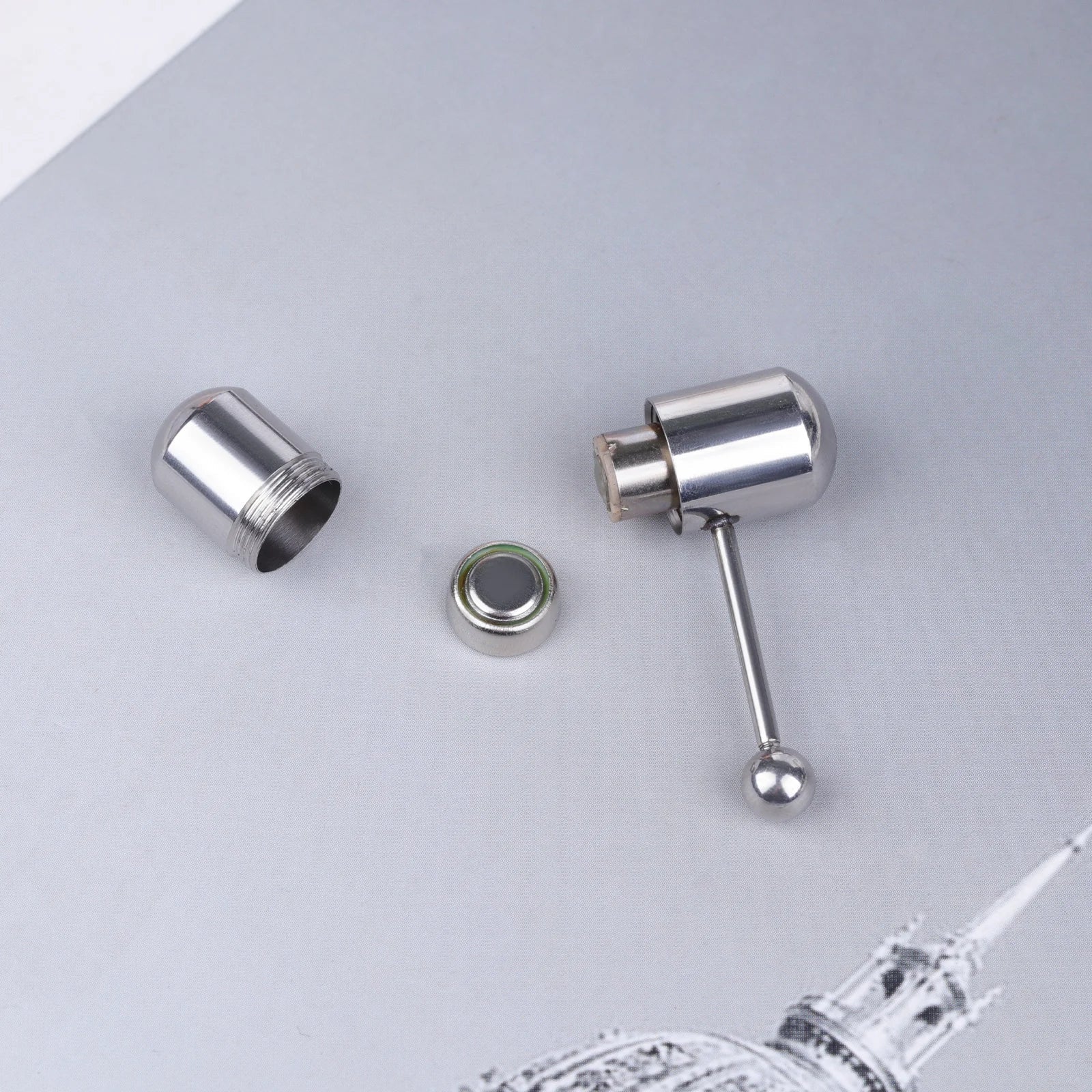 Stainless Steel Vibrating Silicone Tongue Ring - Massage Piercing Jewelry, Trendy Body Modification for Men Women Good Vibrations