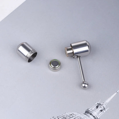 Stainless Steel Vibrating Silicone Tongue Ring - Massage Piercing Jewelry, Trendy Body Modification for Men Women Good Vibrations