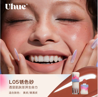 UHUE Blush Liquid Blush Light And Skin-Friendly Multi-Purpose Lips And Cheeks Long-Lasting Delicate Color Makeup Cosmetics Good Vibrations