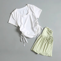 Fitness suit for women in summer quick-drying high-end fashion sexy and beautiful professional morning jogging training Good Vibrations