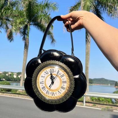 Designer Purses and Handbags Shoulder Bags funny clock-shaped bag funny Women's round bag Woman's bag High quality Good Vibrations