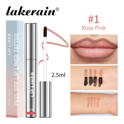 4PCS Highly Pigmented Lip Liner Tattoo Matte Peel Off Enhance Lips Lip Liner Lasting Lip Stain Waterproof Transfer-proof Lipstic Good Vibrations