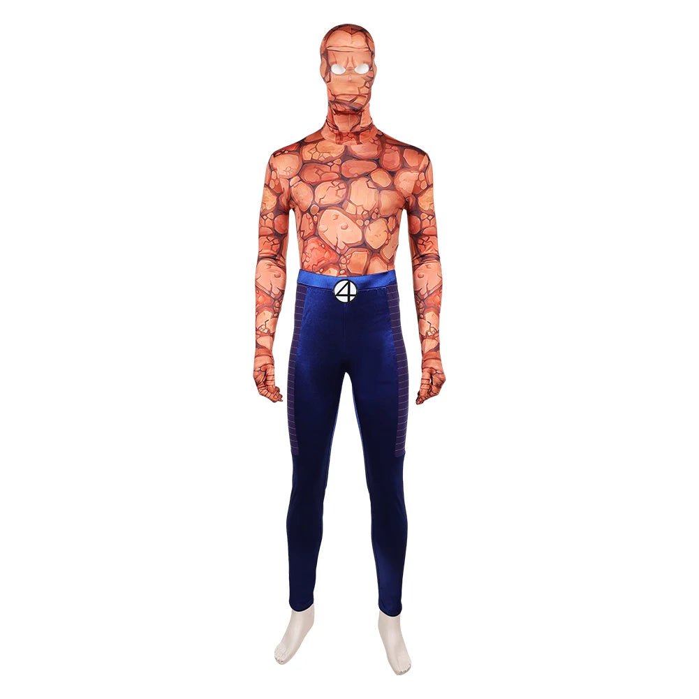 Fantastic Cosplay Four The Thing Costume Ben Roleplay Grimm Top Headgear Pants Outfits Halloween Carnival Party Disguise Suit Good Vibrations
