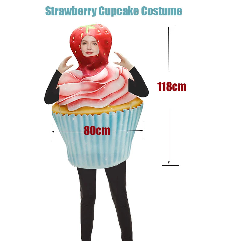 Unisex Women Men Hot Dog Baguette Chili Cupcake Tuna Croissant Potato Pizza Donut Fancy Dress Up Adult Couple Halloween Costume Good Vibrations