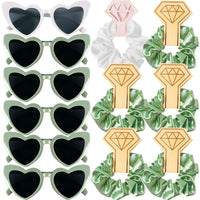 Bridesmaid Satin Scrunchies Bachelorette Hair Ties Sunglasses Set Bridesmaid Gifts Wedding Bridal Shower Favors Proposal Gifts Good Vibrations