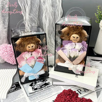 Artificial Flowers Cows Embracing Flowers Wedding Decorations Supplies Just Married Gifts Fake Flower Wedding Decorations Good Vibrations