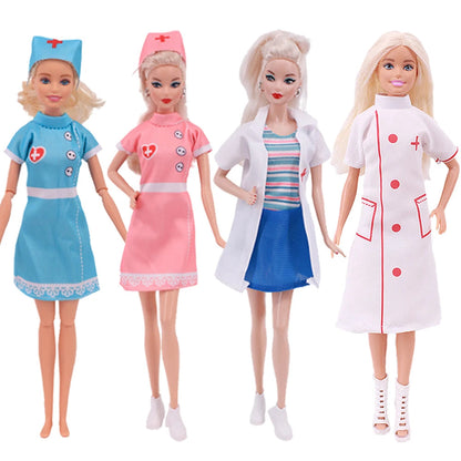 Doctor Nurse Clothing Set And Doll Accessories For 30 CM babi Doll,Toys For Girls,Birthday Gift,Christmas Present Good Vibrations